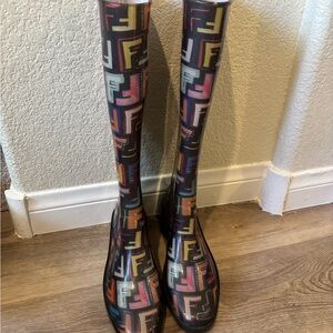 Fendi Multicolor Winter & Rain Boots